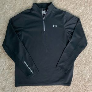 Under Armour Black 1/4 Zip Athletic Long Sleeve
